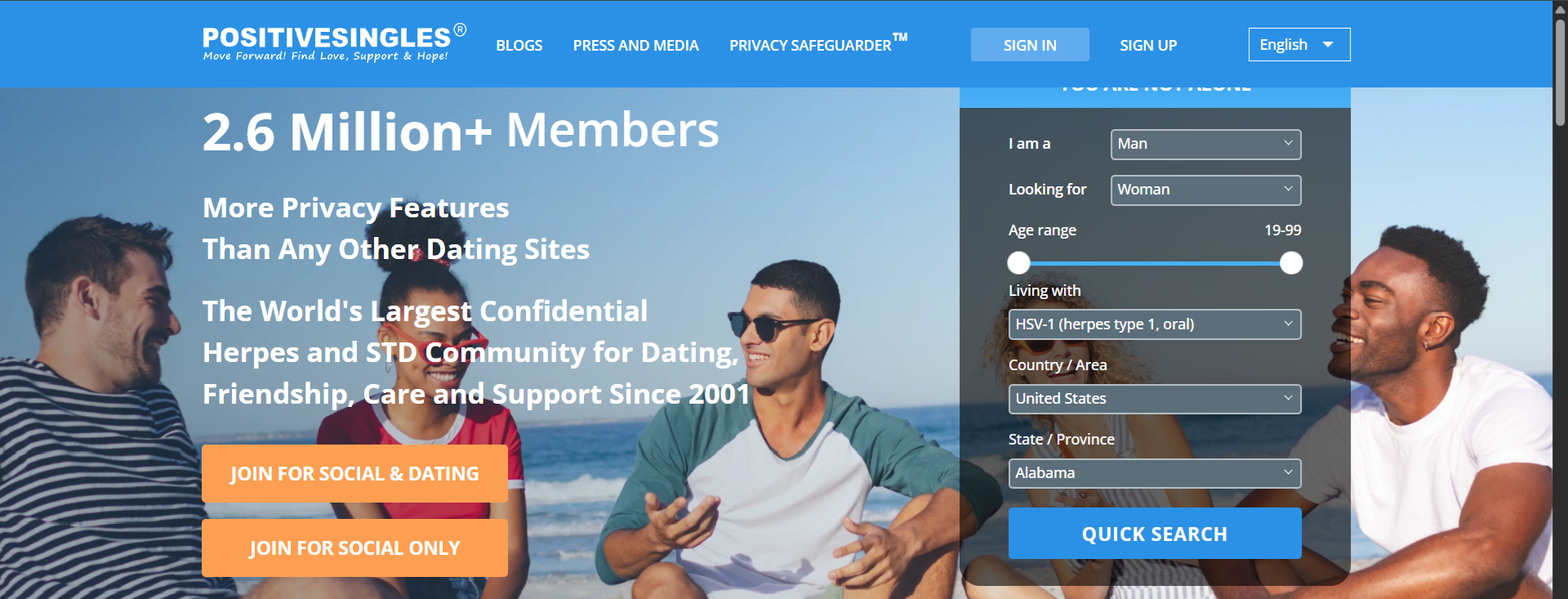 PositiveSingles: Safe Trans Dating for HPV & STI Singles